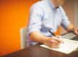 Man sitting at his desk working